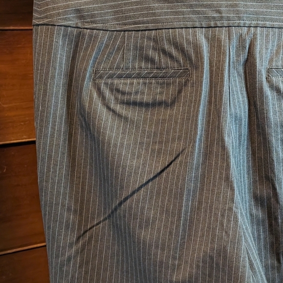 NWT! J Jill Pants Striped Stretch Comfort Cropped Wide Leg Capri SZ 14 - Picture 7 of 14